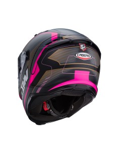 CASCO INTEGRAL CABERG AVALON X OPTIC NEGRO MATE- GRIS- FUCSIA