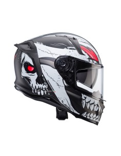 CASCO INTEGRAL CABERG AVALON X PUNK NEGRO MATE- GRIS - ROJO para Cascos Integrales