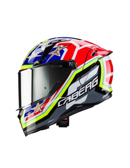 CASCO INTEGRAL CABERG AVALON X TRACK NEGRO-AMARILLO-ROJO-AZUL