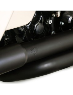 ESCAPE DRESSER DUAL NEGRO MATE PARA HARLEY DAVIDSON 99-08 para Escapes