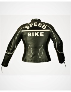 CHAQUETA PIEL CHICA SPEED NEGRO