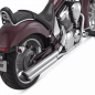 ESCAPE TWIN SLASH SLIP-ONS CROMADO HONDA VT1300CX FURY ESCAPE TWIN SLASH SLIP-ONS CROMADO HONDA VT1300CX FURY