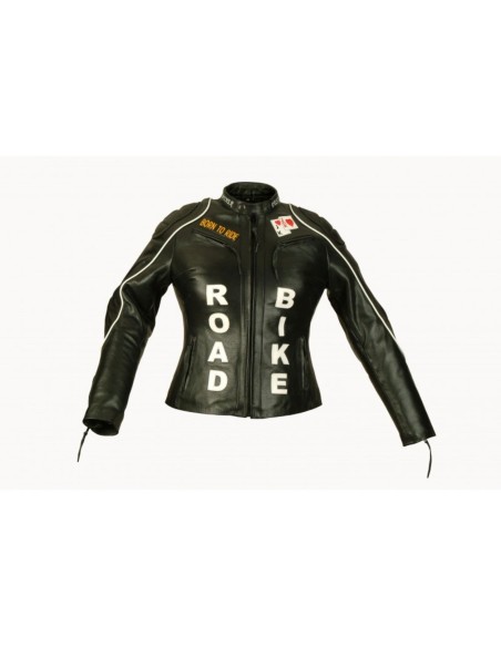 CHAQUETA PIEL CHICA SPEED NEGRO
