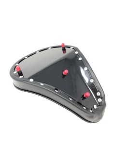 ASIENTO SOLO LLAMAS OLD SCHOOL NEGRO HH 32X25 CM