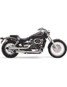 COLA DE ESCAPE COBRA CLASSIC SLASH-CUT PARA HONDA VT750DC BLACK WID...