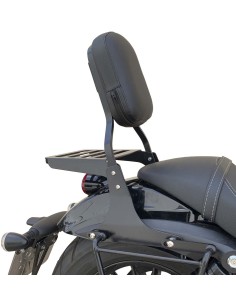 RESPALDO KEEWAY V-CRUISE 125 Y V302C CON PORTAEQUIPAJES NEGRO MATE