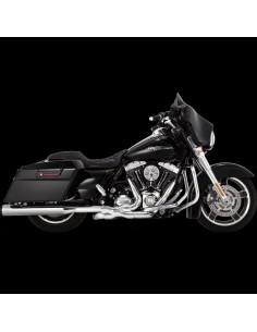 SILENCIADORES SLIP-ON ELIMINATOR 400 4" CROM TAP FIN NEG PARA HARLE...