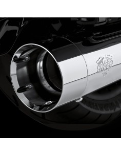 SILENCIADORES SLIP-ON OVERSIZED 450 CROM TAP CROM TITAN PARA HARLEY...