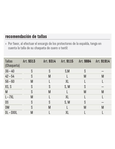 PROTECTOR DE ESPALDA 4T HELD