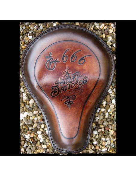 ASIENTO SOLO 666 UNIVERSAL HARLEY DAVIDSON MARRÓN