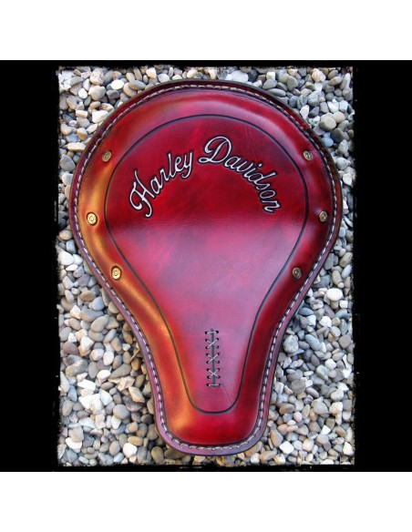 ASIENTO SOLO BALAS UNIVERSAL HARLEY DAVIDSON ROJO