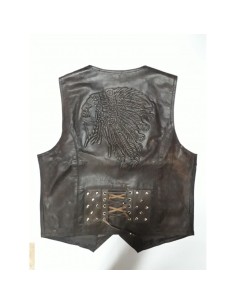 CHALECO CUERO ALEX RETRO