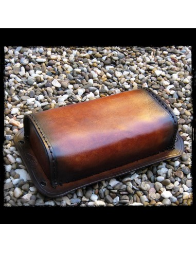 TACO ASIENTO VENTOSAS VINTAGE UNIVERSAL MARRÓN CUERO