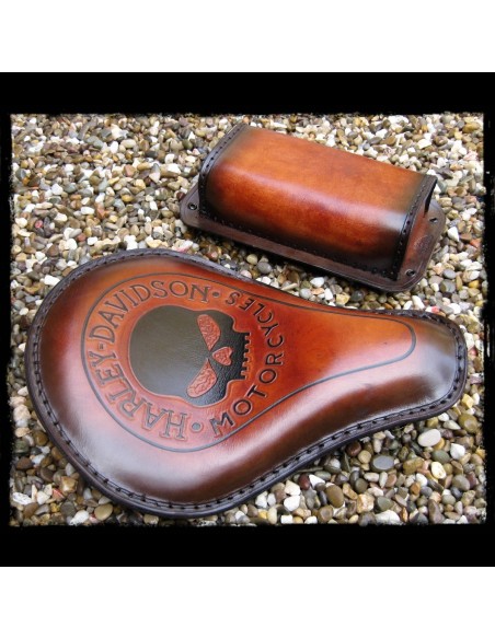 TACO ASIENTO VENTOSAS VINTAGE UNIVERSAL MARRÓN CUERO