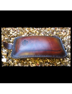 TACO ASIENTO PIEL VENTOSAS DARK LEATHER LOGO UNIVERSAL