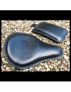 TACO ASIENTO PIEL VENTOSAS SKULL BLACK UNIVERSAL