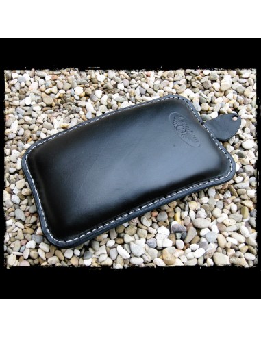 TACO ASIENTO PIEL VENTOSAS NEGRO HILO BLANCO UNIVERSAL