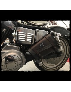 ALFORJA BASCULANTE PIEL ALL BLACK INDIAN UNIVERSAL