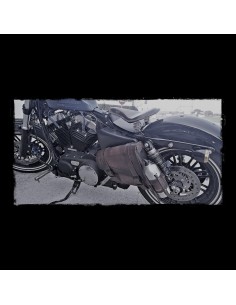 ALFORJA PIEL VINTAGE DARK LEATHER BOTTLE UNIVERSAL