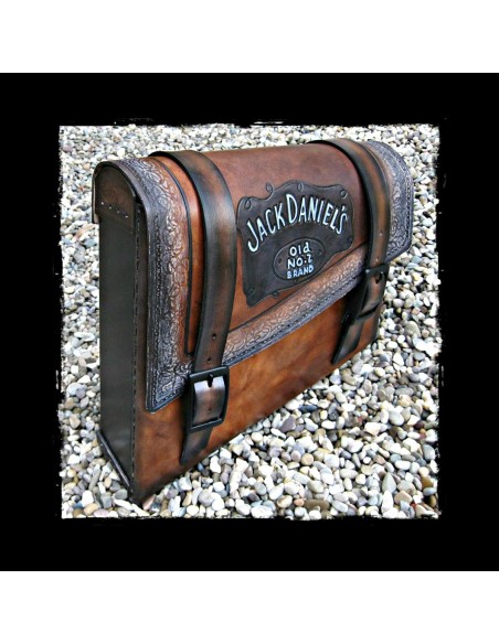 ALFORJA PIEL SEMIRRÍGIDA JACK DANIELS UNIVERSAL