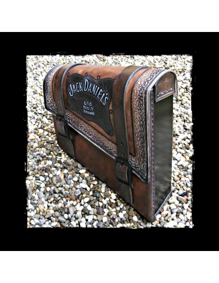 ALFORJA PIEL SEMIRRÍGIDA JACK DANIELS UNIVERSAL