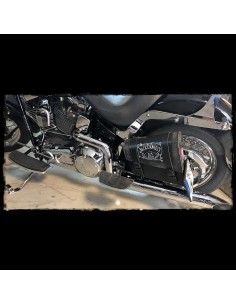 ALFORJA PIEL SEMIRRÍGIDA JACK DANIELS NEGRA UNIVERSAL