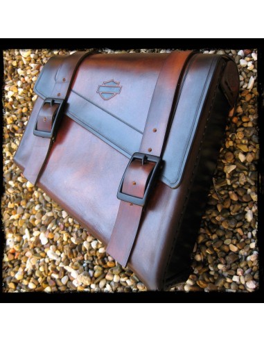 ALFORJA PIEL SEMIRRÍGIDA LEATHER LOGO UNIVERSAL ALFORJA PIEL SEMIRRÍGIDA LEATHER LOGO UNIVERSAL