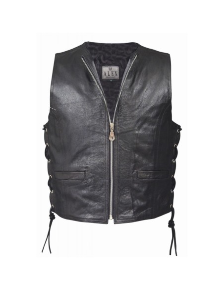CHALECO CUERO ALEX Mod. 051