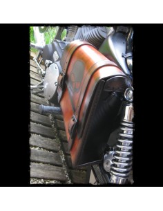 ALFORJA PIEL SEMIRRÍGIDA SKULL LEATHER UNIVERSAL