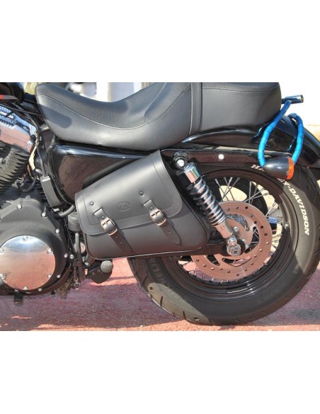 ALFORJA BASCULANTE LEGION NEGRA PARA HD SPORTSTER