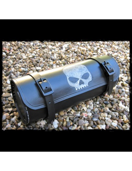 RULO PORTAHERRAMIENTAS PIEL SKULL HD NEGRO