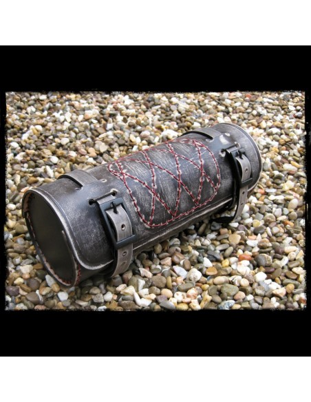 RULO PORTAHERRAMIENTAS PIEL VINTAGE RED