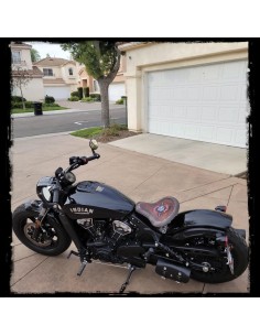 ASIENTO SOLO CUERO MARRÓN OSCURO PARA INDIAN 1920