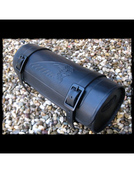 RULO PORTAHERRAMIENTAS PIEL INDIO NEGRO