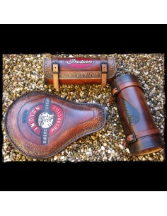 RULO PORTAHERRAMIENTAS PIEL INDIO MARRÓN OSCURO