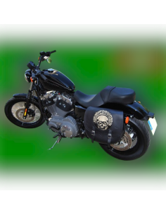 ALFORJA SPARTA SKULL UN SOLO LADO 34X15X38