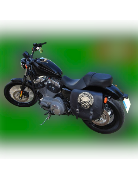 ALFORJA SPARTA SKULL UN SOLO LADO 34X15X38