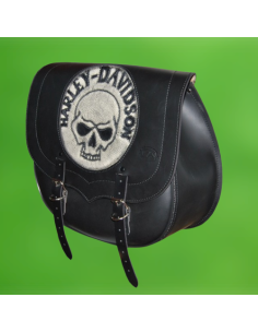 ALFORJA SPARTA SKULL CZ HD IZD HUECO AMORT PARA SPORTSTER