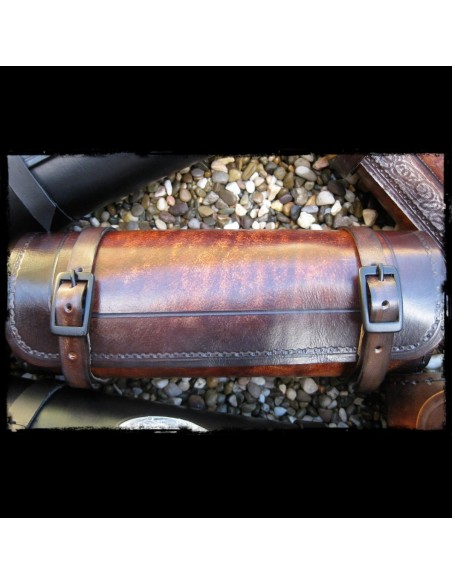 RULO PORTAHERRAMIENTAS PIEL MARRÓN OSCURO