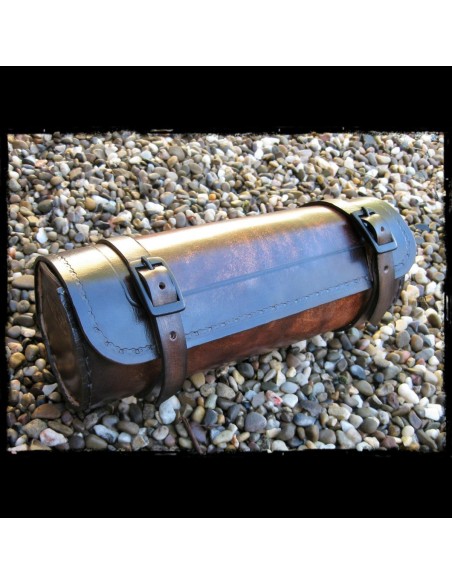 RULO PORTAHERRAMIENTAS PIEL MARRÓN OSCURO