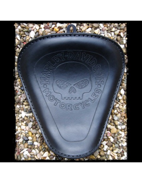 ASIENTO SOLO SKULL BLACK HD NEGRO PARA SPORTSTER 2010 - UP