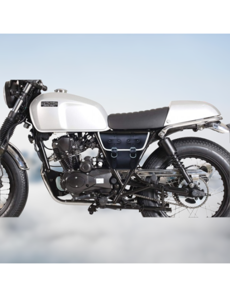 ALFORJA MARBELLA PARA BRIXTON BX 125R NEGRO/BLANCO