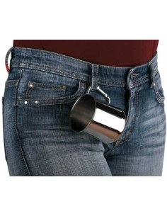 JARRA ACERO INOXIDABLE CON MOSQUETON 280ML