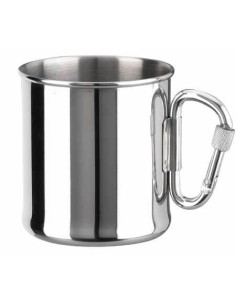 JARRA ACERO INOXIDABLE CON MOSQUETON 280ML