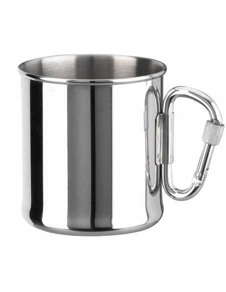 JARRA ACERO INOXIDABLE CON MOSQUETON 280ML