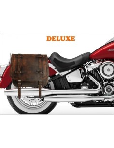 ALFORJAS PIEL ULISES VINTAGE PARA SOFTAIL HARLEY DAVIDSON