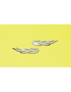 LLAMAS CROMADAS ADHESIVAS 80 MM