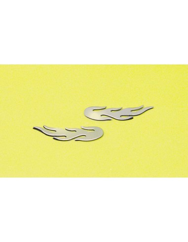 LLAMAS CROMADAS ADHESIVAS 80 MM