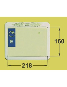 SOPORTE DE MATRICULA ALAS AGUILA
