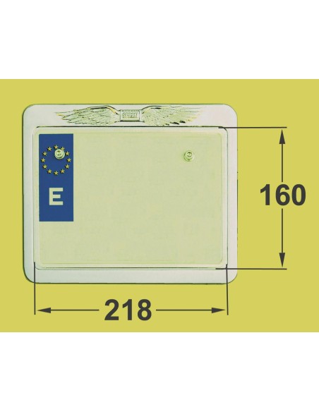 SOPORTE DE MATRICULA ALAS AGUILA